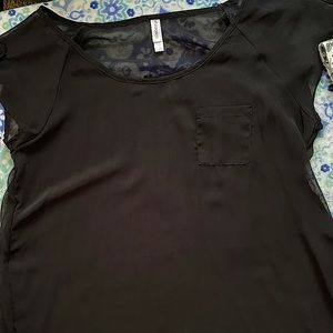 Black Sheer Blouse